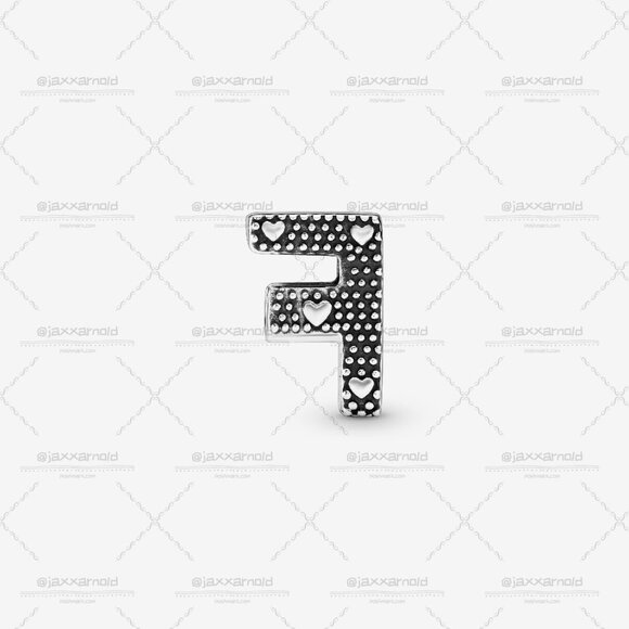 Pandora Letter F Alphabet Charm - Picture 3 of 6